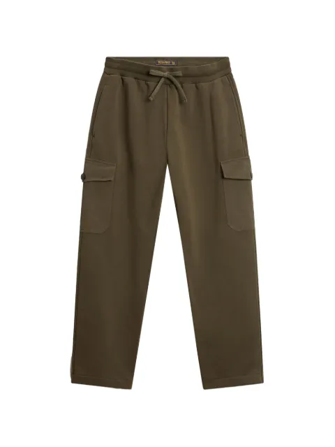 Woolrich fleece-texture cargo track pants