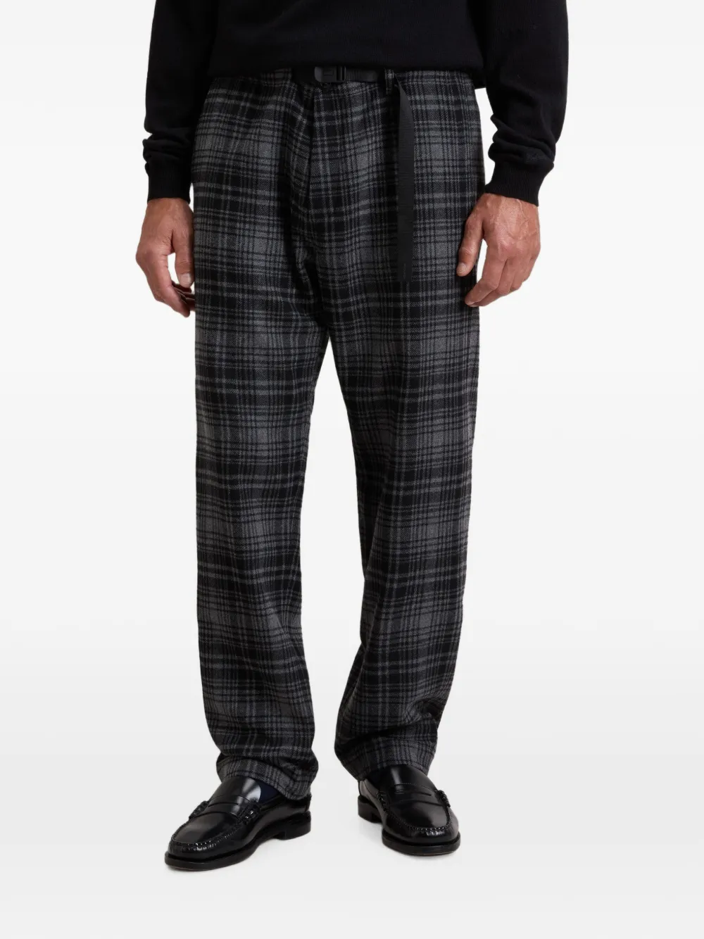 Woolrich Geruite broek met flanellen textuur Grijs