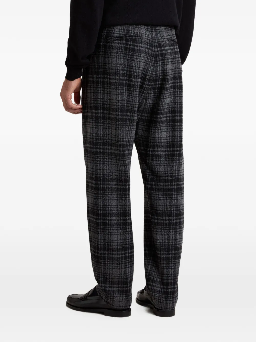 Woolrich Geruite broek met flanellen textuur Grijs