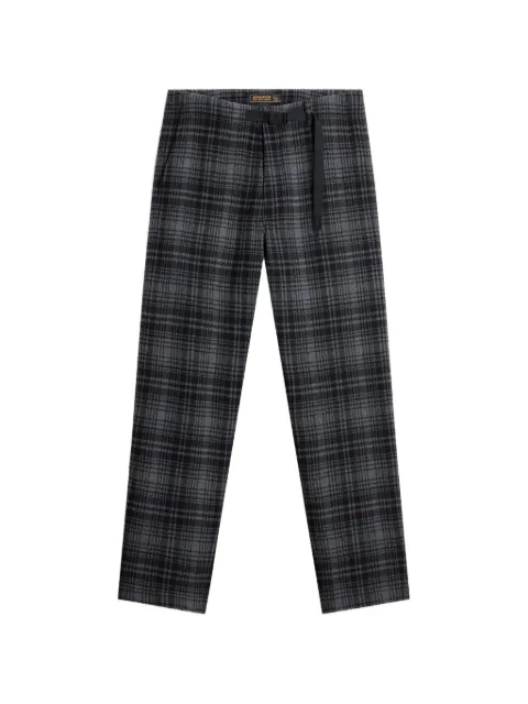 Woolrich check flannel-texture trousers