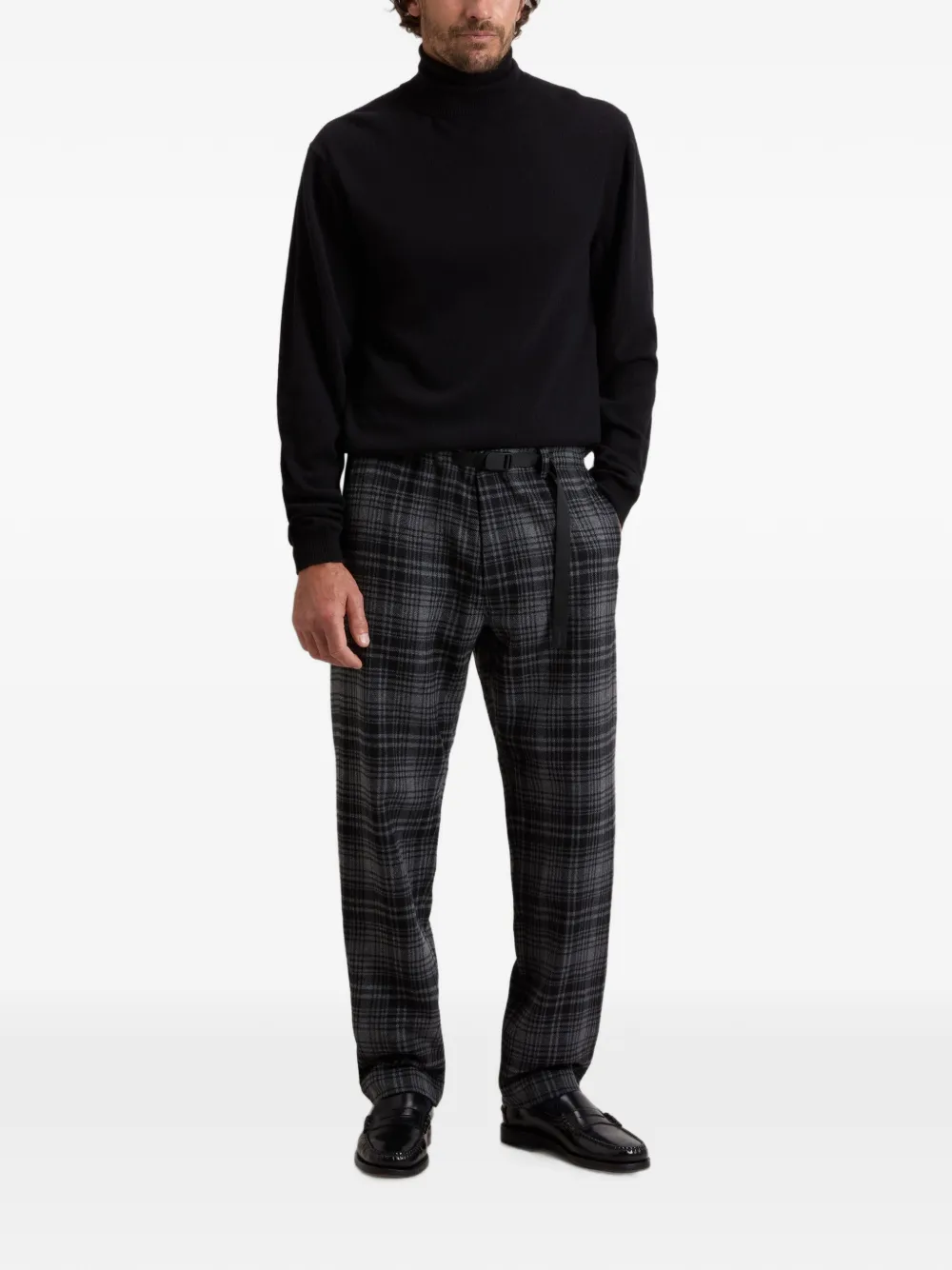 Woolrich Geruite broek met flanellen textuur Grijs