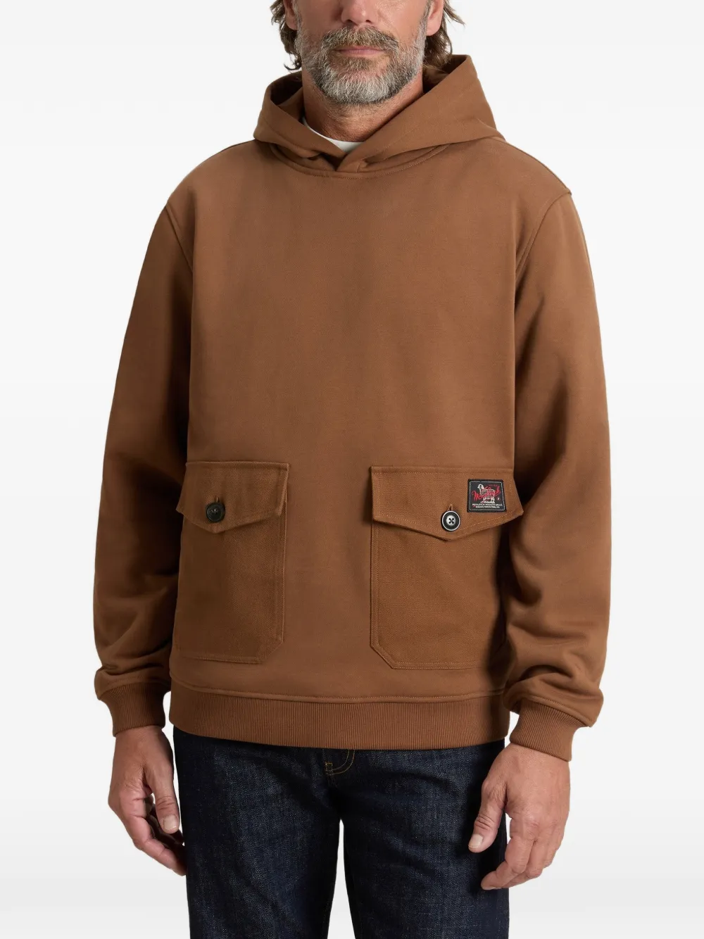 Woolrich Hoodie met zakdetail Bruin
