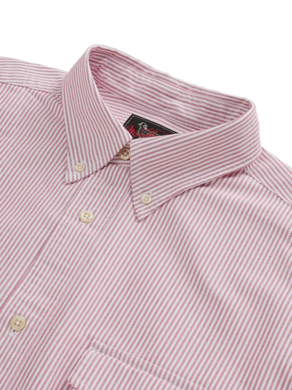 Woolrich Gestreept overhemd Rood