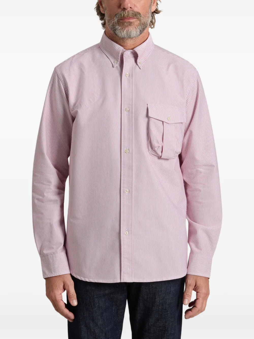 Woolrich Gestreept overhemd Rood