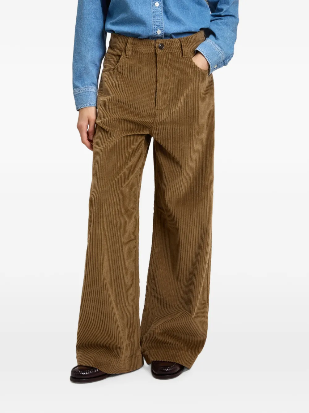 Woolrich Ribfluwelen broek Bruin