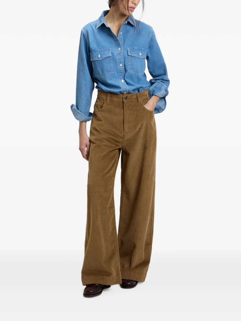 Woolrich Ribfluwelen broek Bruin