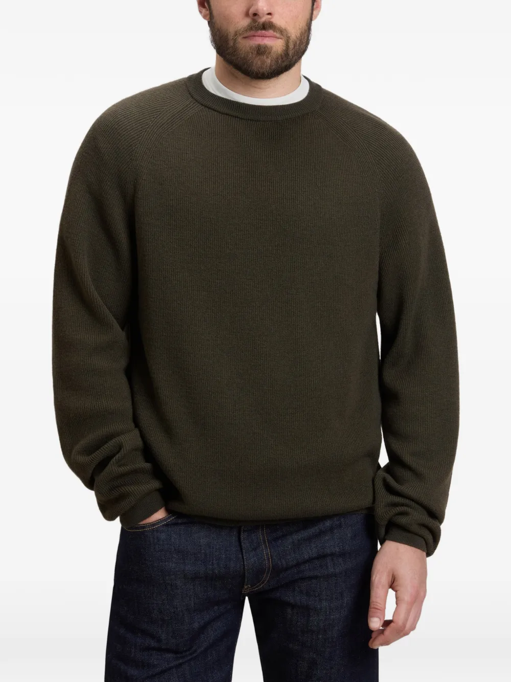 Woolrich Trui met raglan mouwen Groen