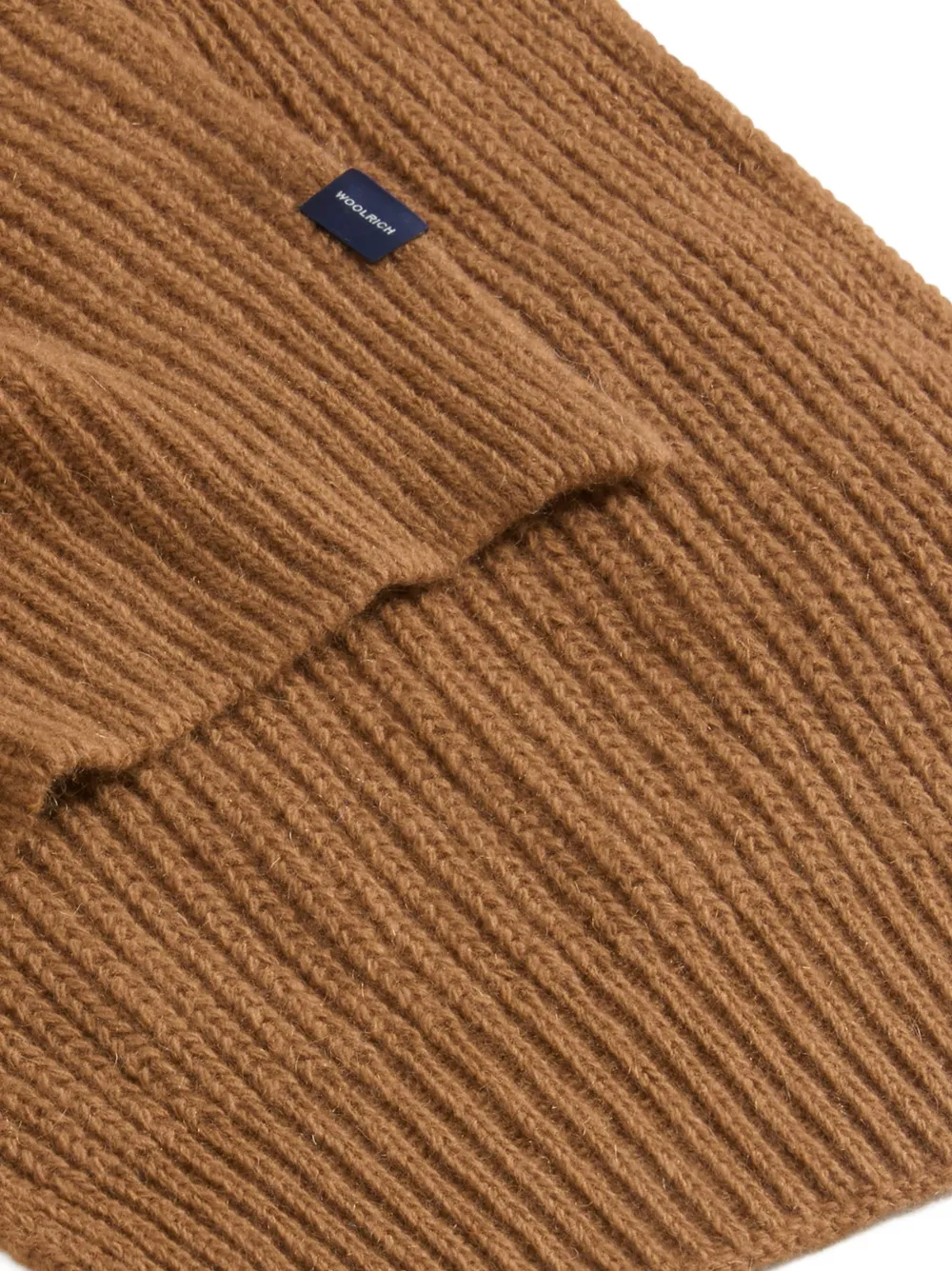 Woolrich Ribgebreide sjaal Bruin