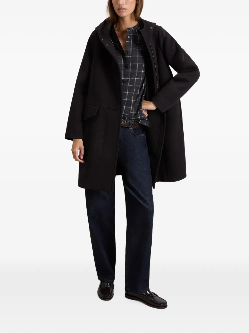Woolrich Melton parka met capuchon Zwart