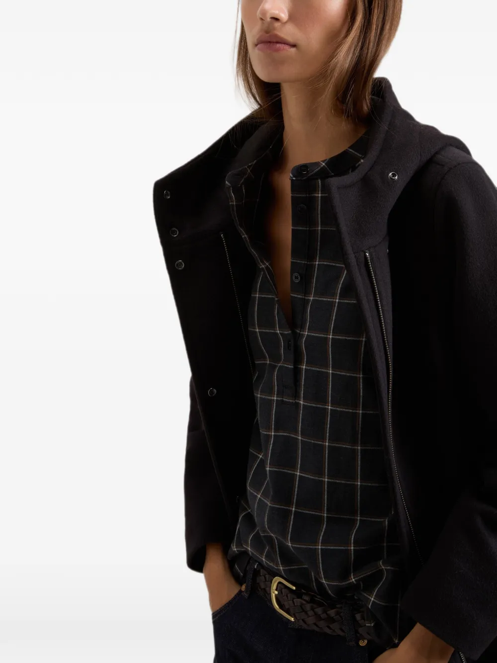 Woolrich Melton parka met capuchon Zwart