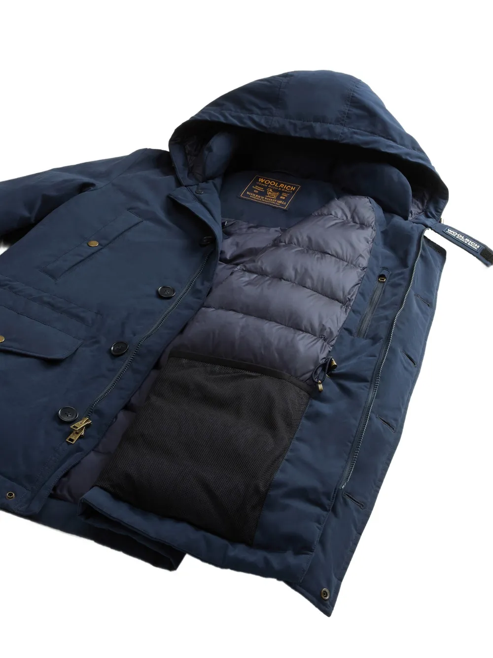 Woolrich Mountain Cloth parka Blauw