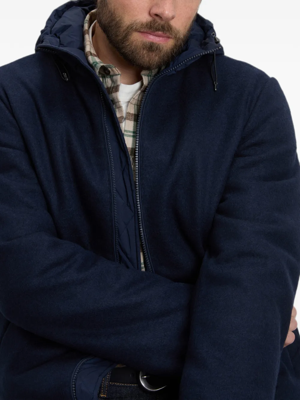 Woolrich Pacific jack met capuchon Blauw