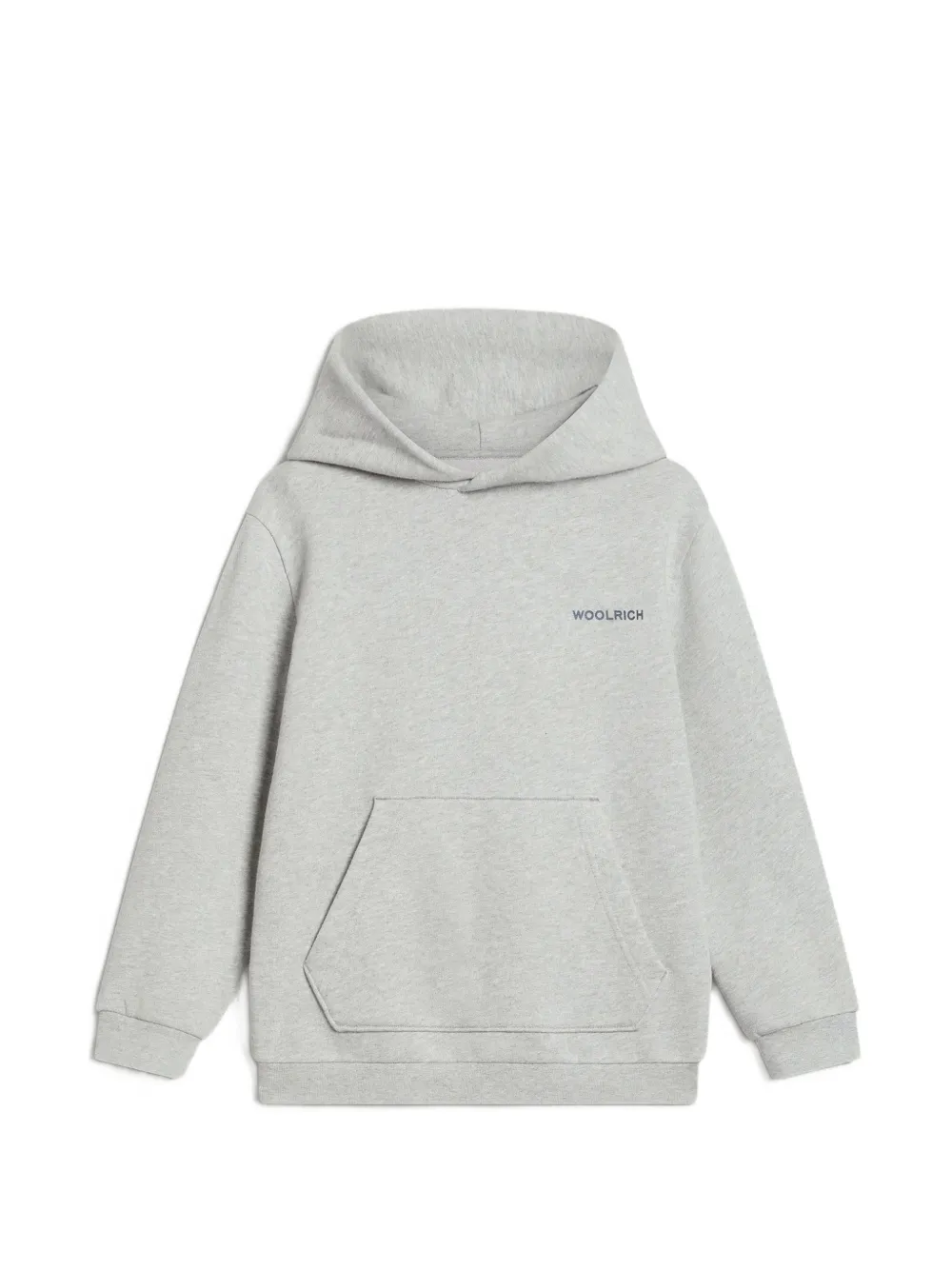 Woolrich logo-print pouch-pocket hoodie - Grigio