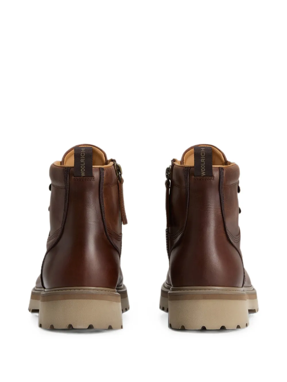Woolrich Leren wandellaarzen Bruin