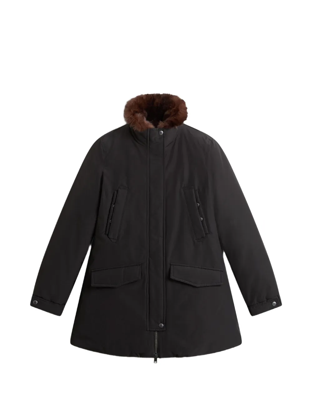 Woolrich Erie faux-fur trim parka - Nero