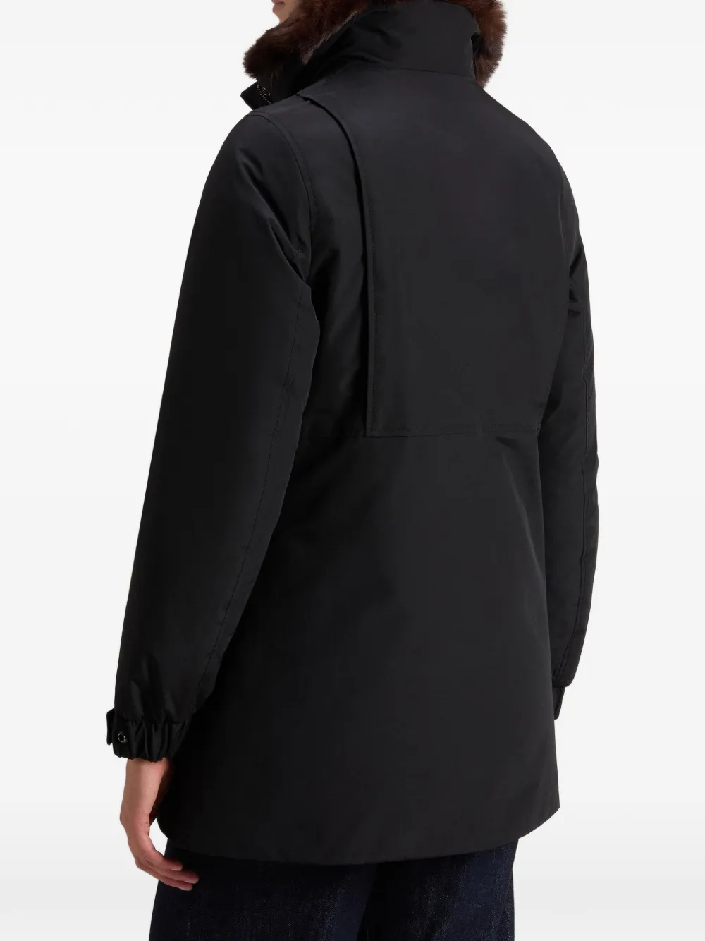 Woolrich Erie faux-fur trim parka Zwart