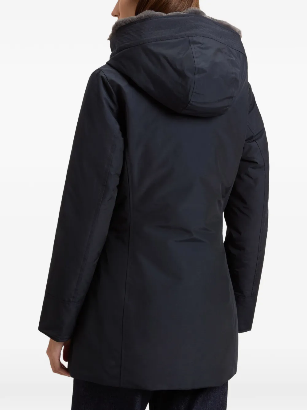 Woolrich Boulder parka met afwerking van imitatiebont Blauw