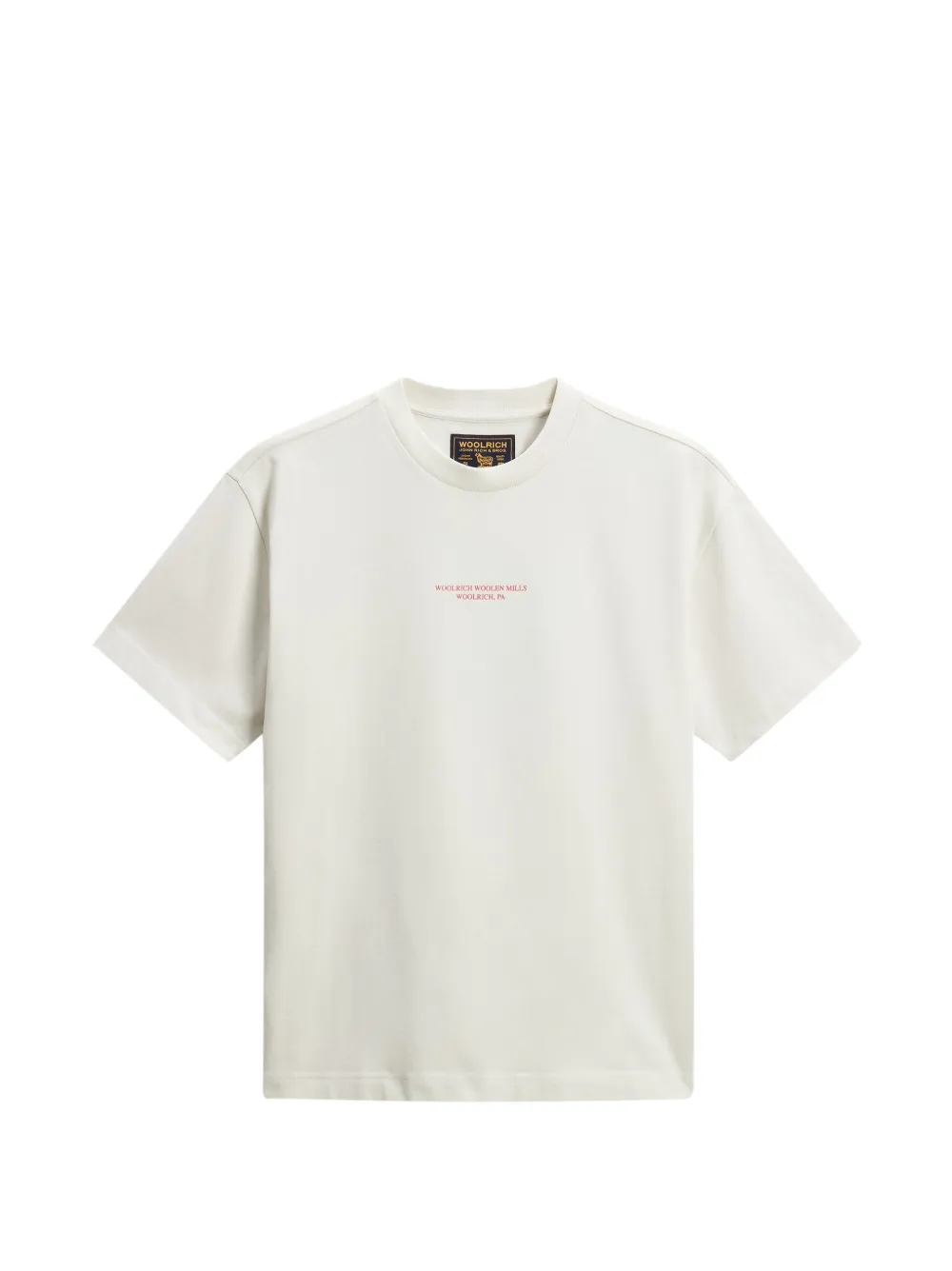 Woolrich T-Shirt mit grafischem Print - Nude