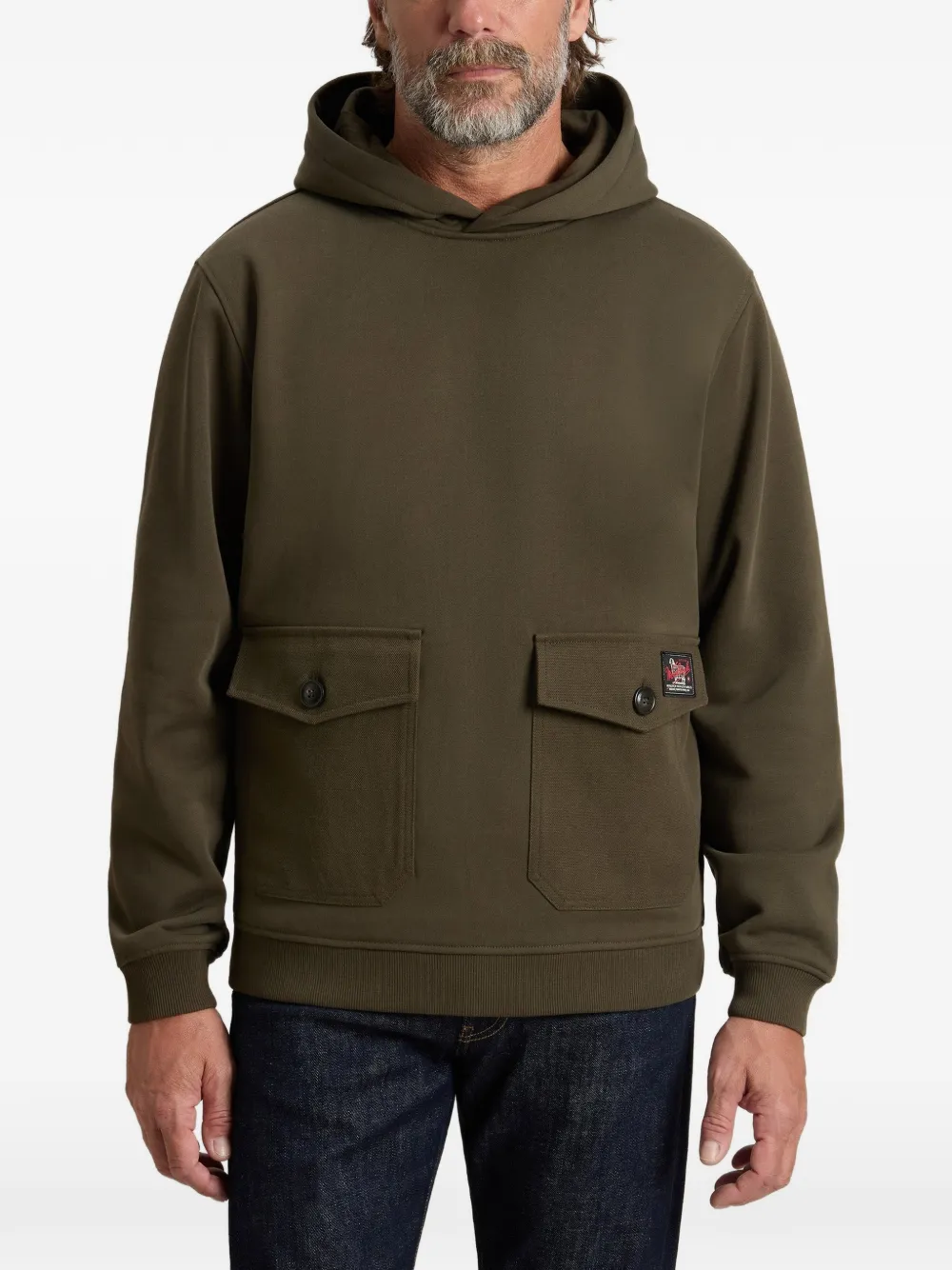 Woolrich Hoodie met zakdetail Groen