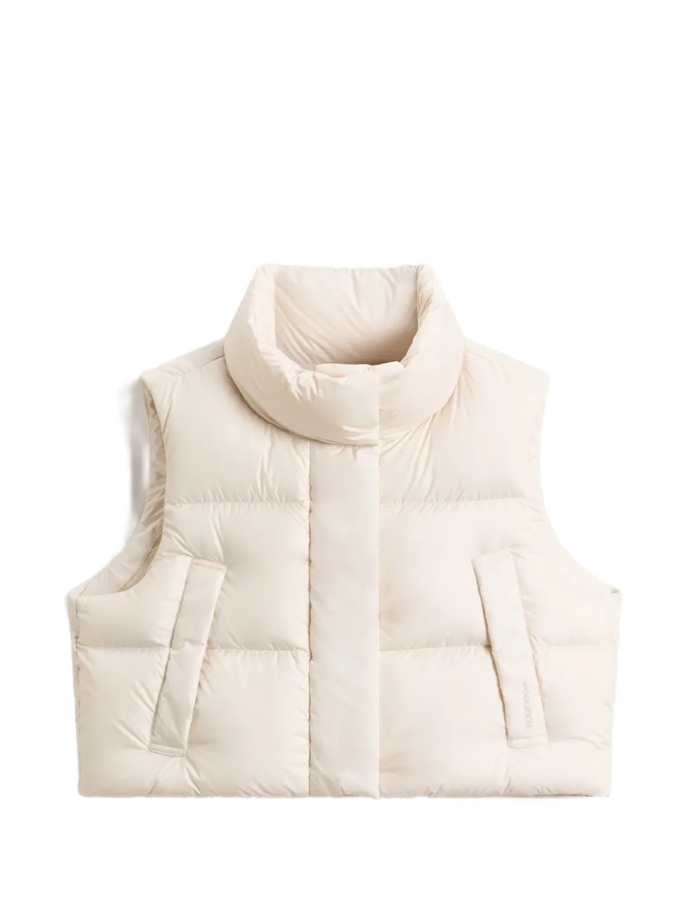 Woolrich quilted high-neck gilet - Nude