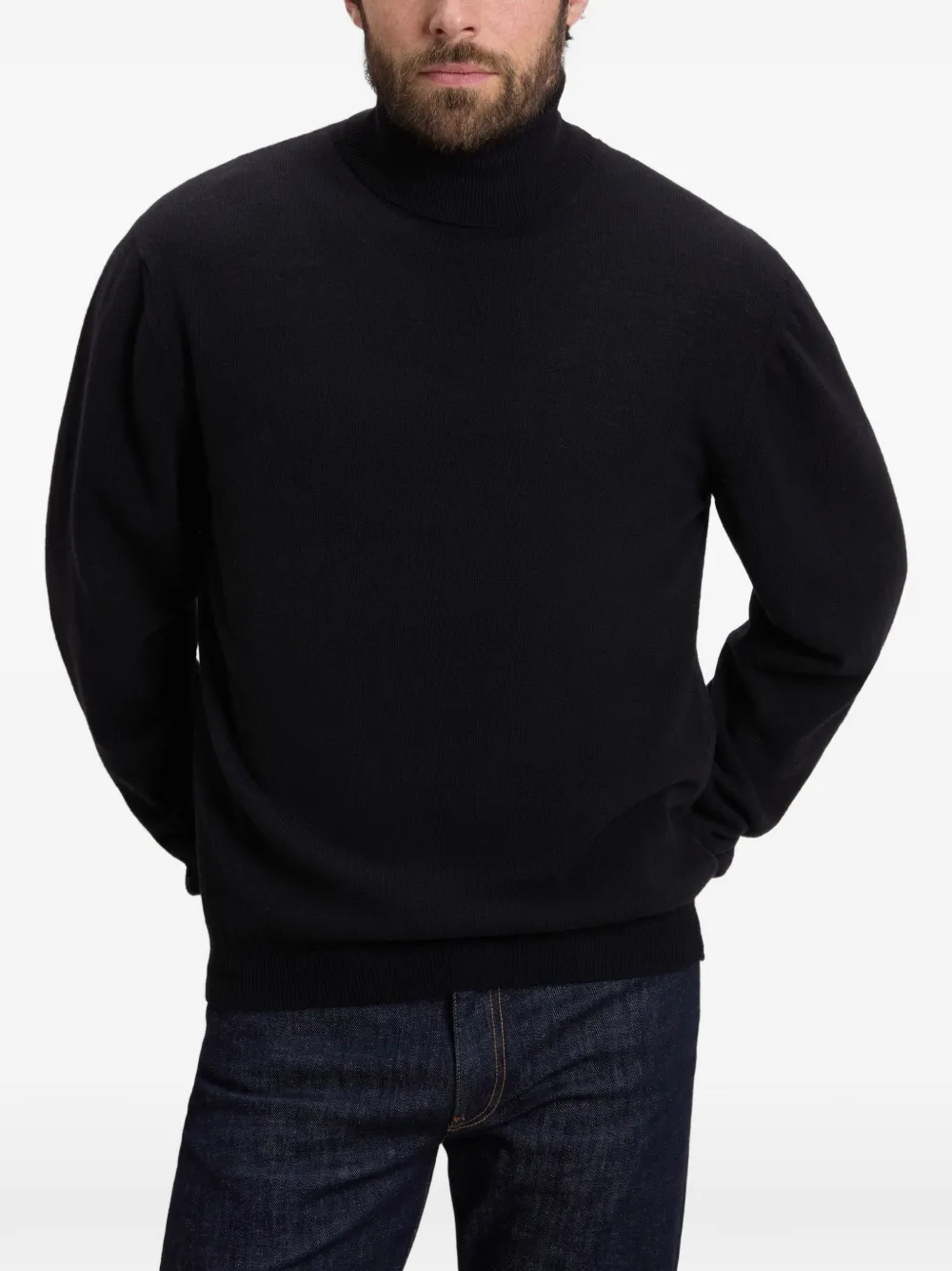 Woolrich Maglione a collo alto in lana - Nero