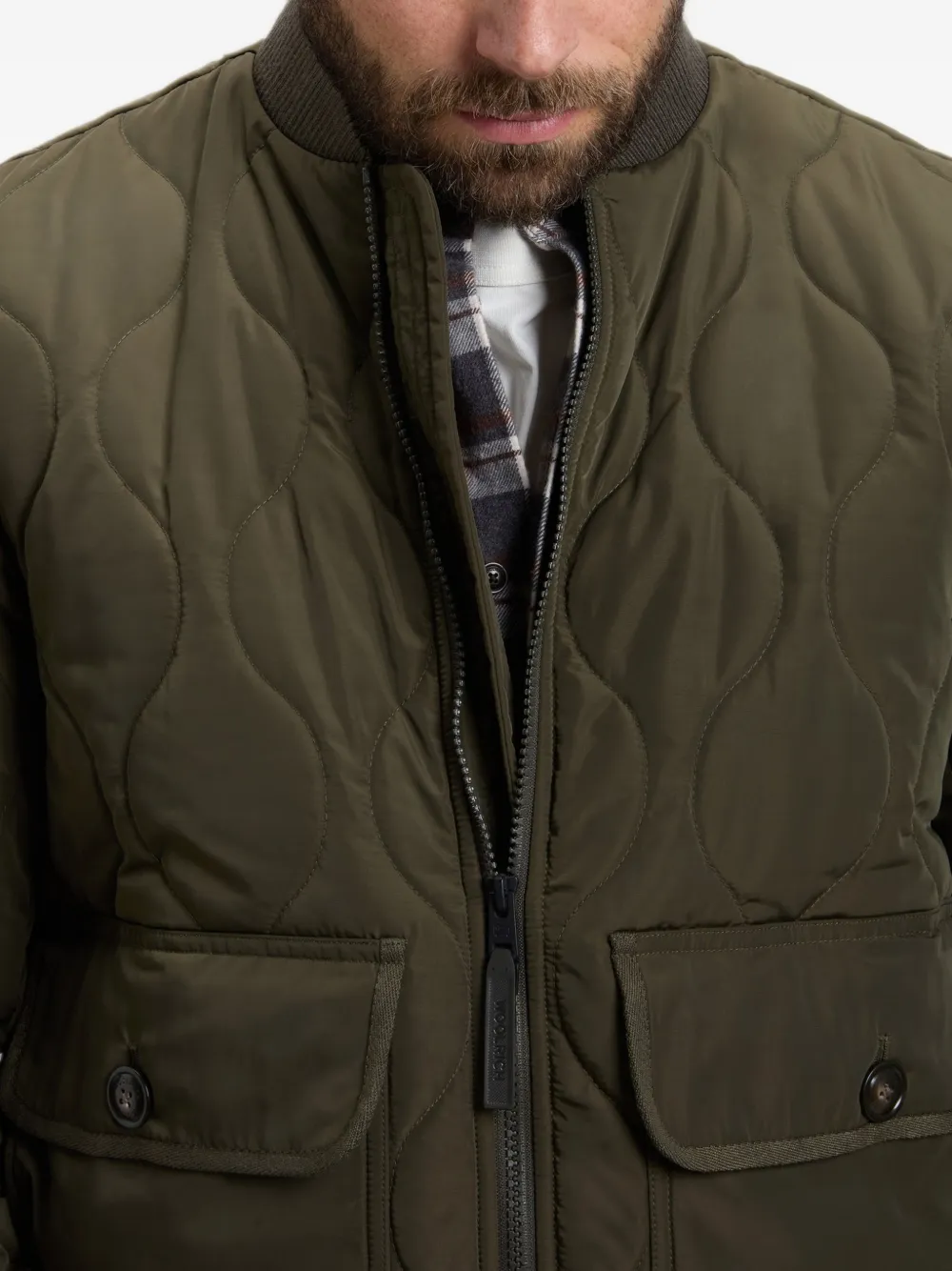 Woolrich Gewatteerd jack Groen