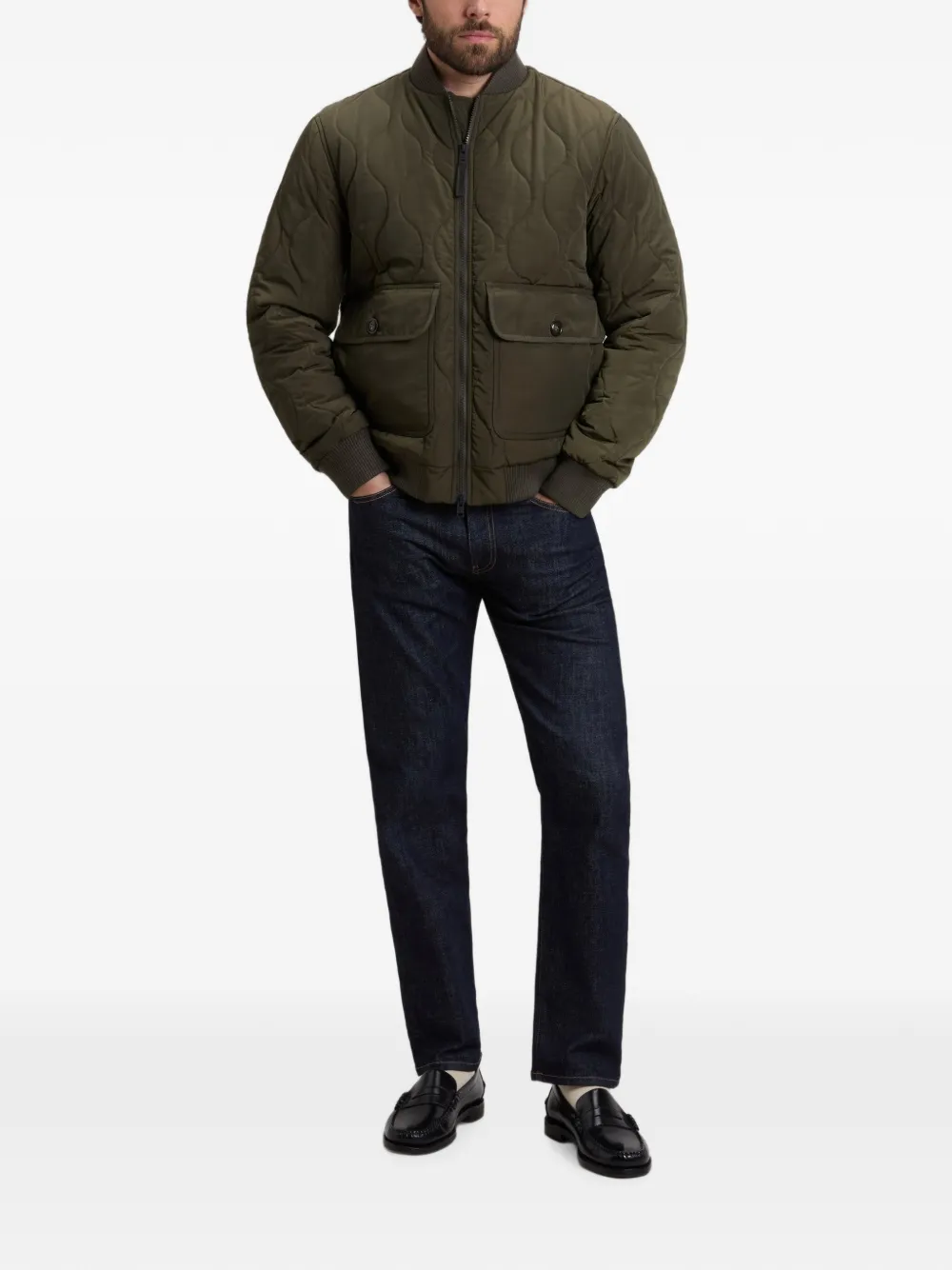 Woolrich Gewatteerd jack Groen