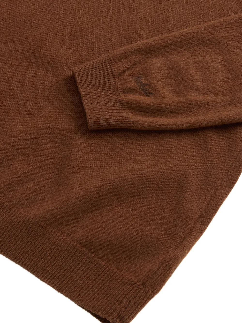 Woolrich Lamswollen trui met ronde hals Bruin