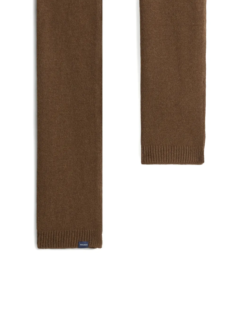 Woolrich ribbed-trim knitted scarf Bruin