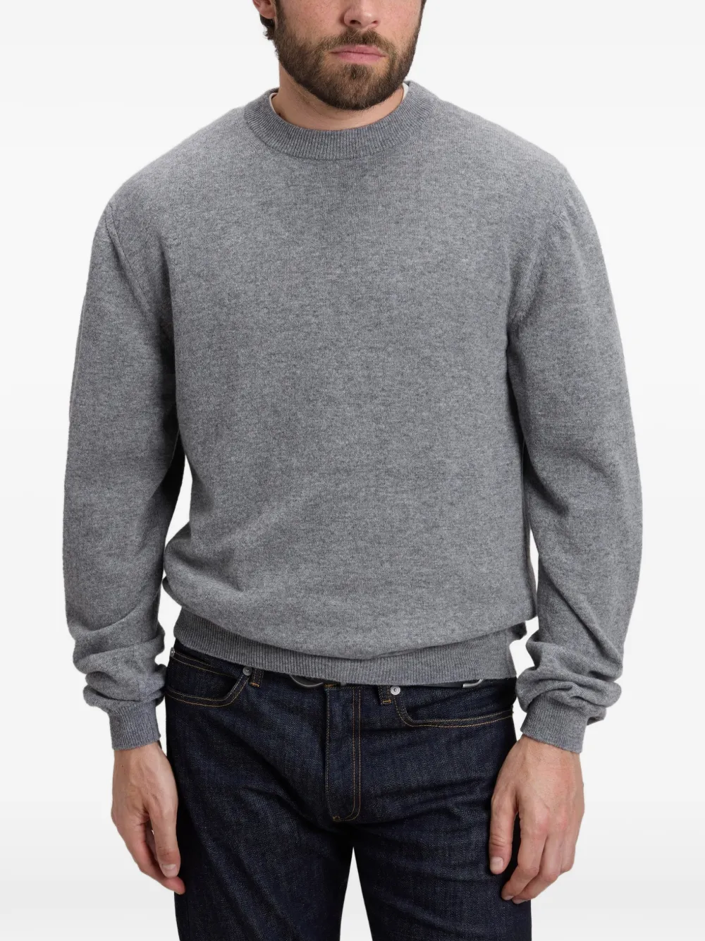 Woolrich Trui met ronde hals Grijs