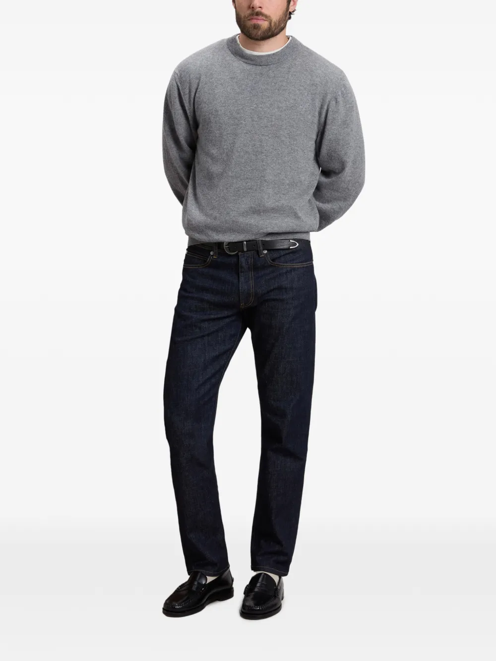 Woolrich Trui met ronde hals Grijs