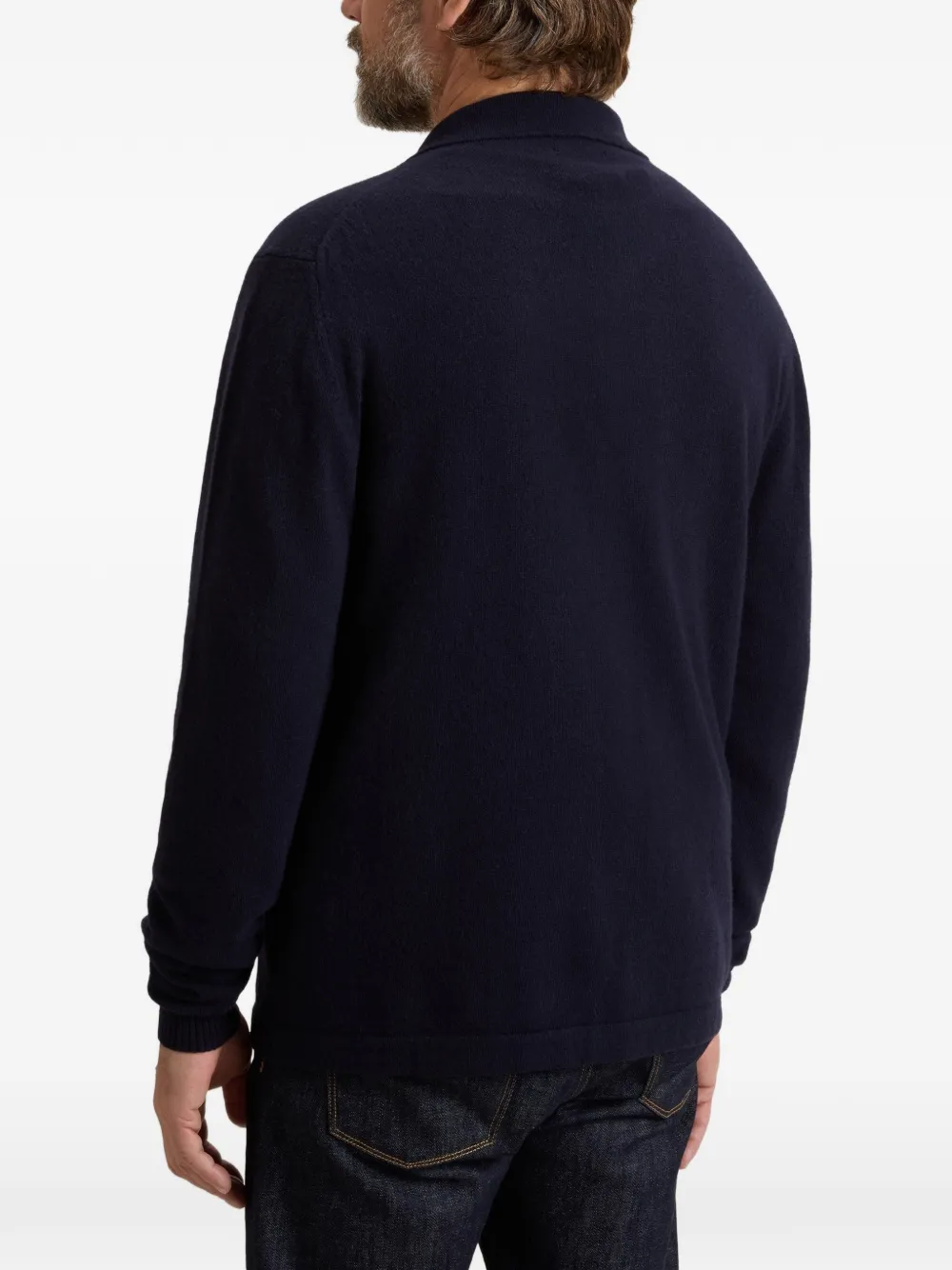 Woolrich Button-up vest met kraag Blauw