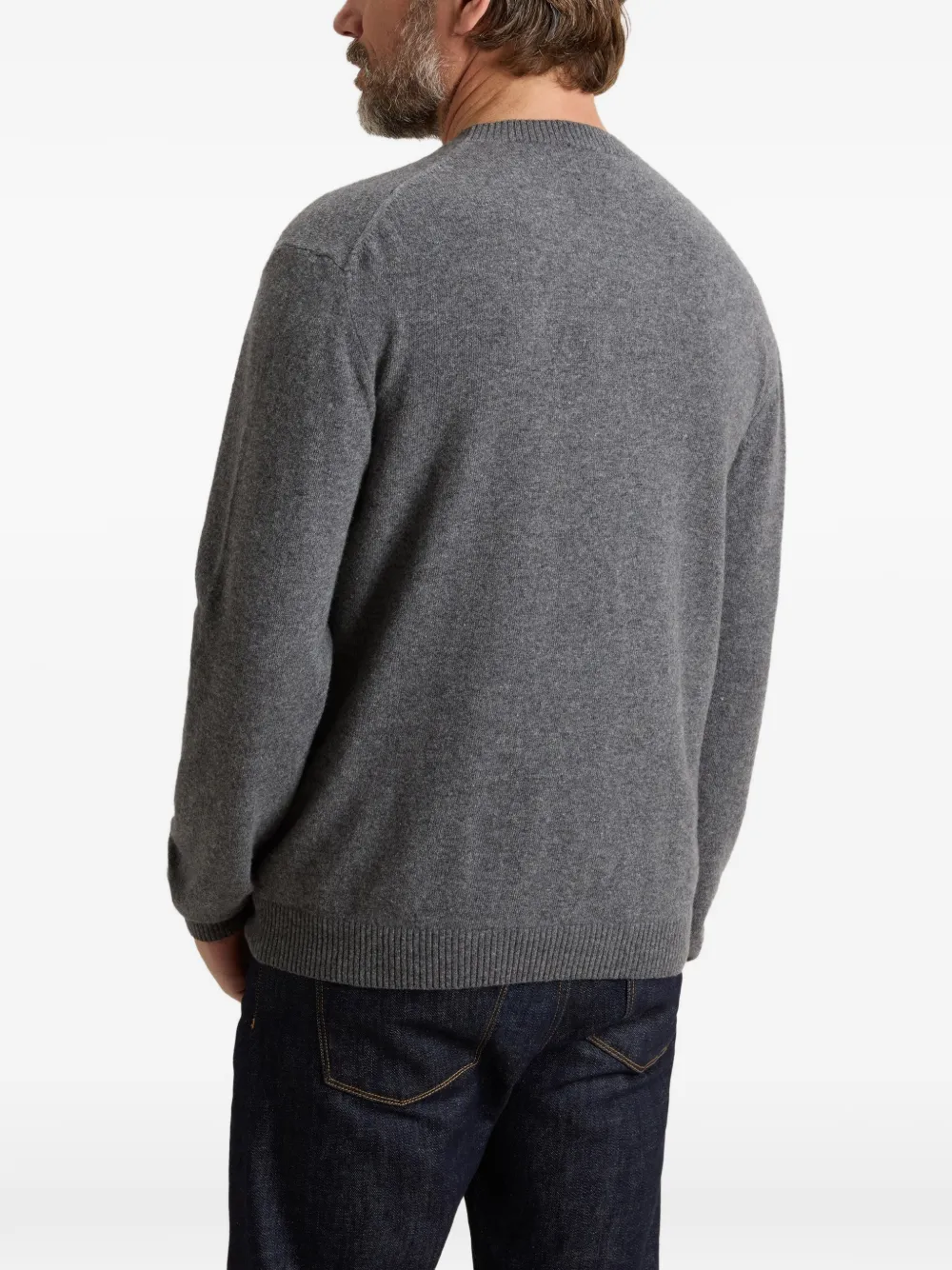 Woolrich Trui met ronde hals Grijs