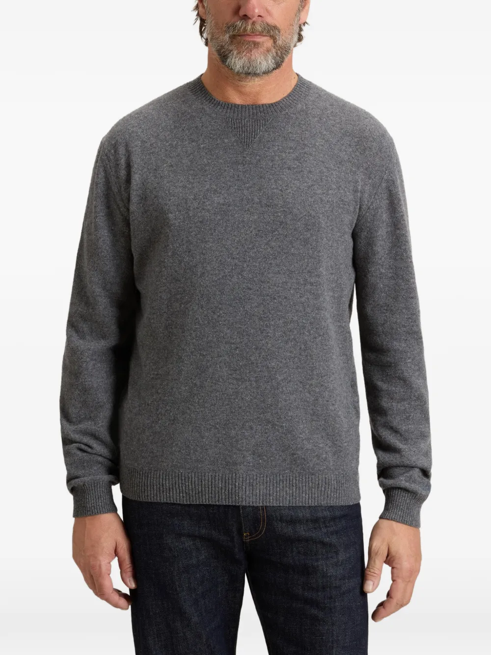Woolrich Trui met ronde hals Grijs