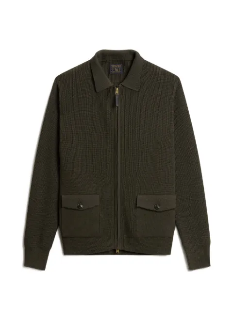 Woolrich zip-up ribbed-knit cardigan