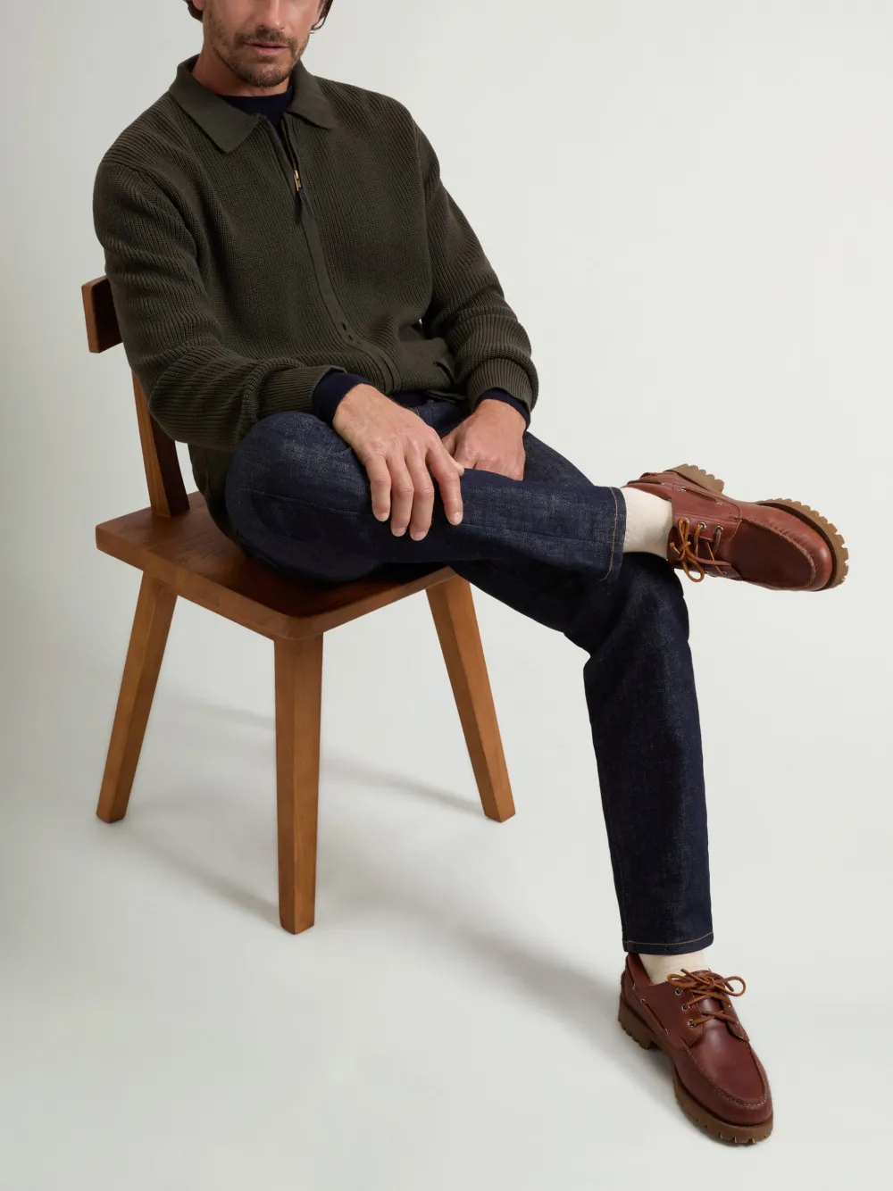 Woolrich Ribgebreid vest met rits Groen