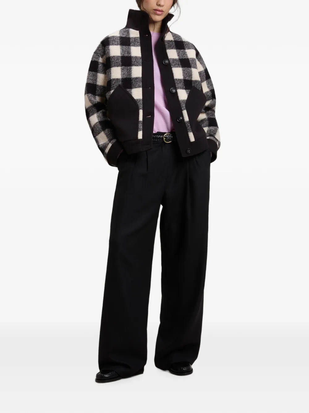 Woolrich Gentry geruit vest Zwart