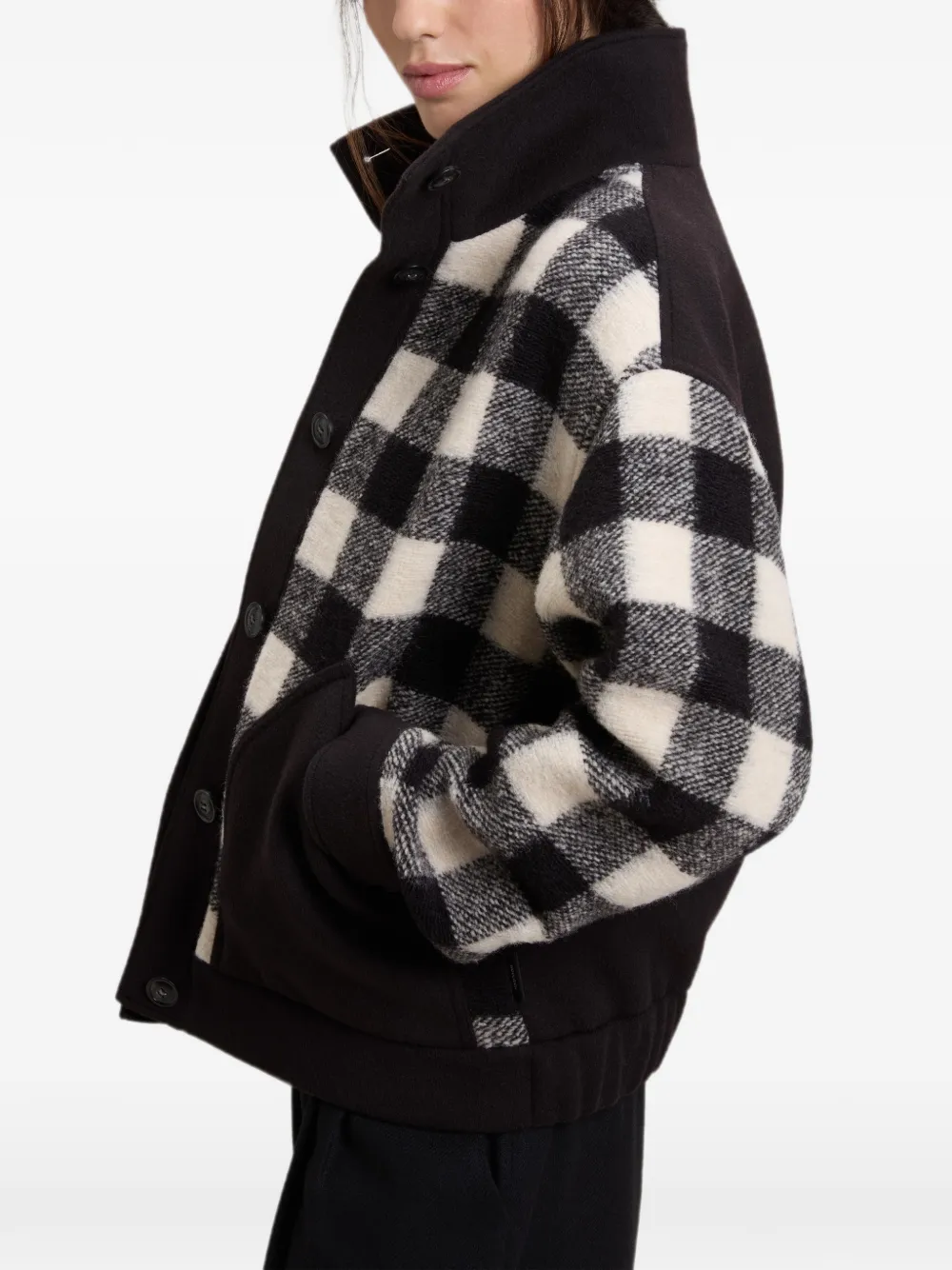 Woolrich Gentry geruit vest Zwart