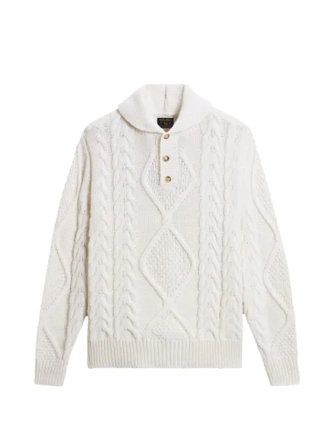 Woolrich pull en maille torsadée