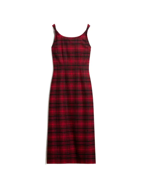 Woolrich check-print flannel maxi dress