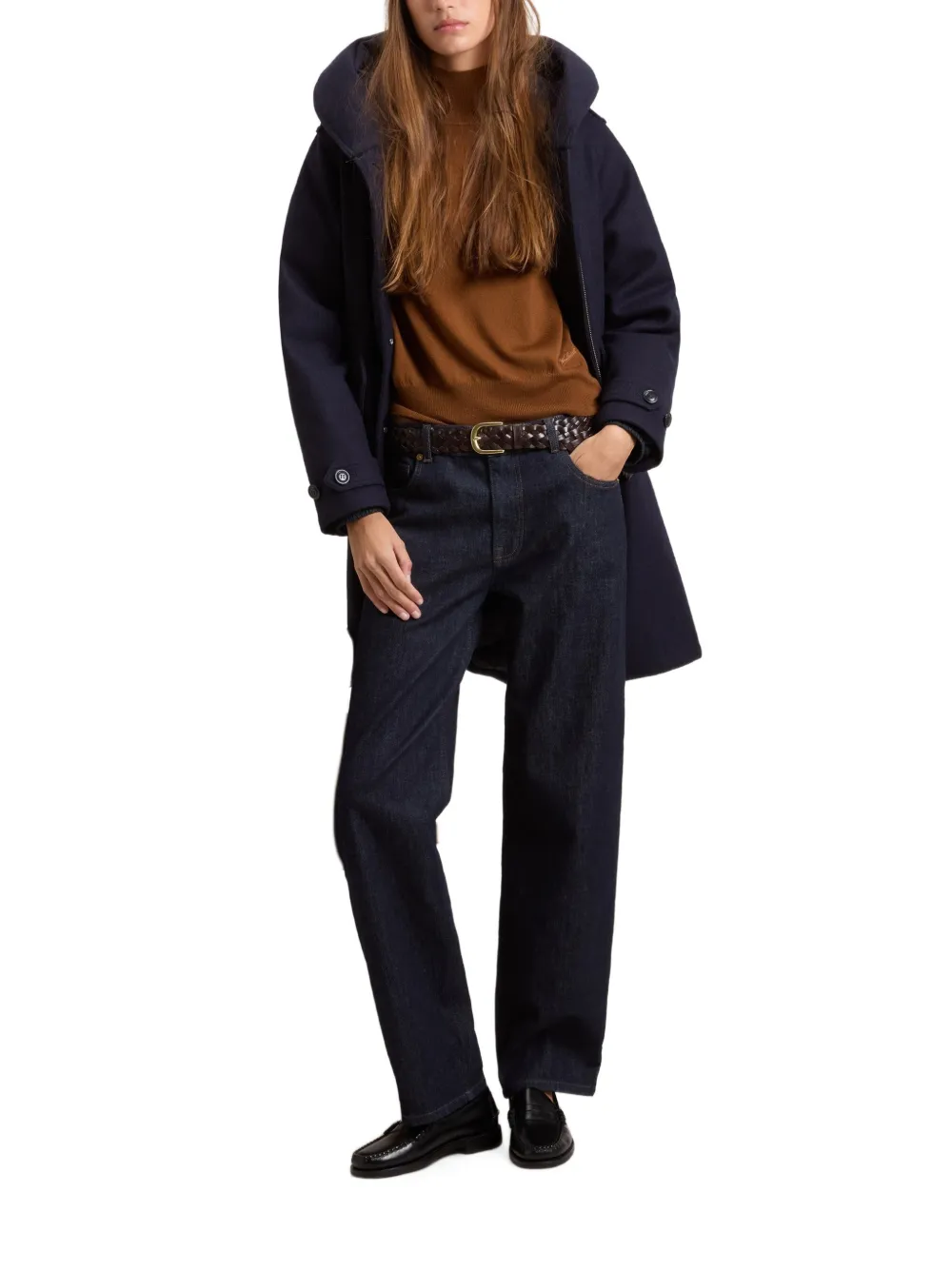 Woolrich Prescott wollen parka met capuchon Blauw