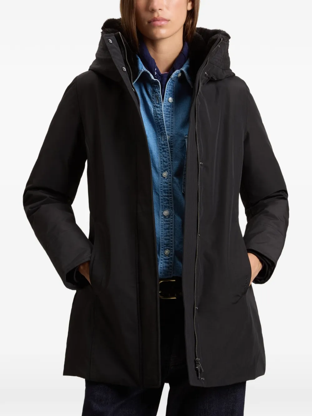 Woolrich Boulder parka Zwart