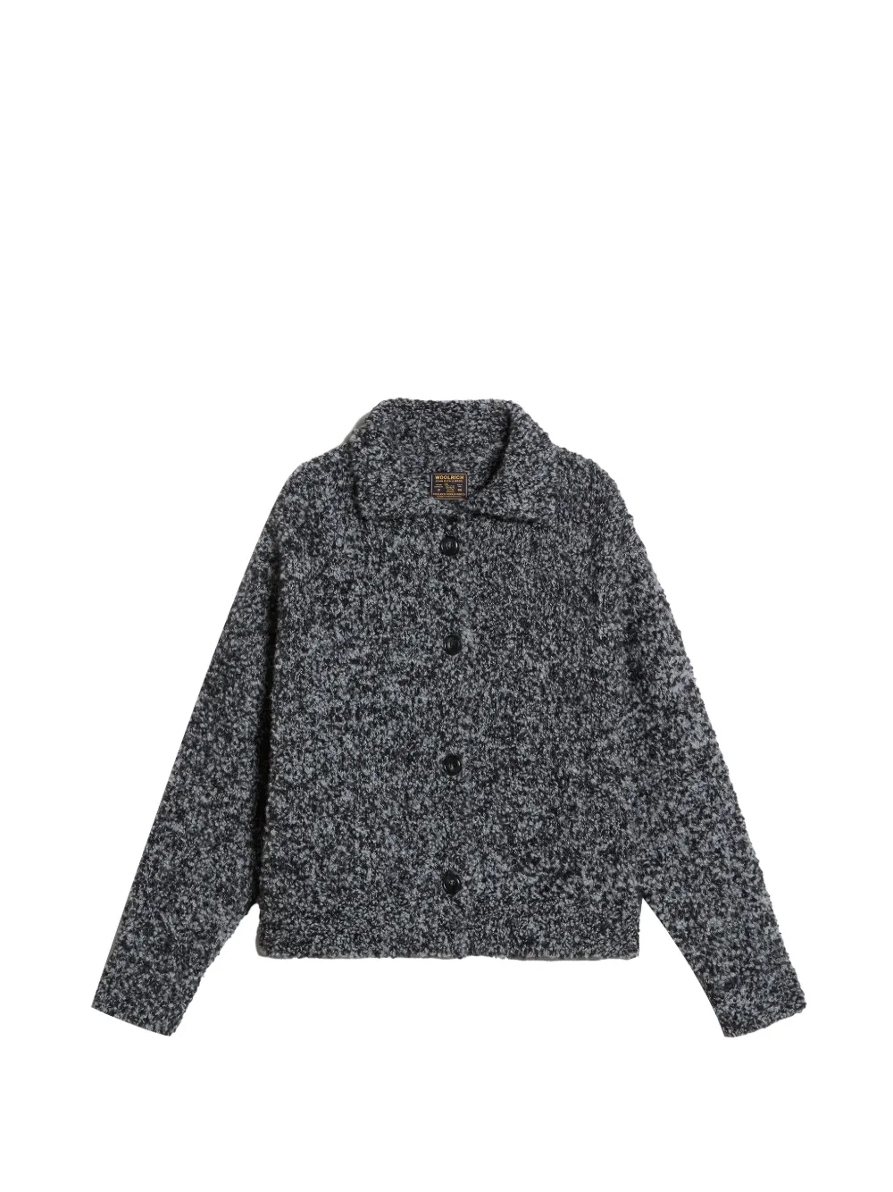 Woolrich cardigan en fil bouclé - Noir