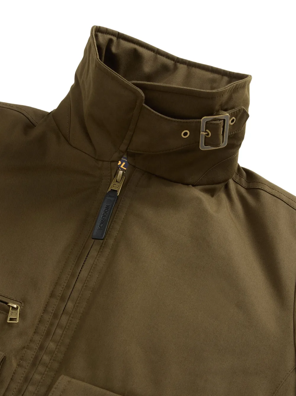Woolrich Bomberjack met imitatie bontkraag Groen
