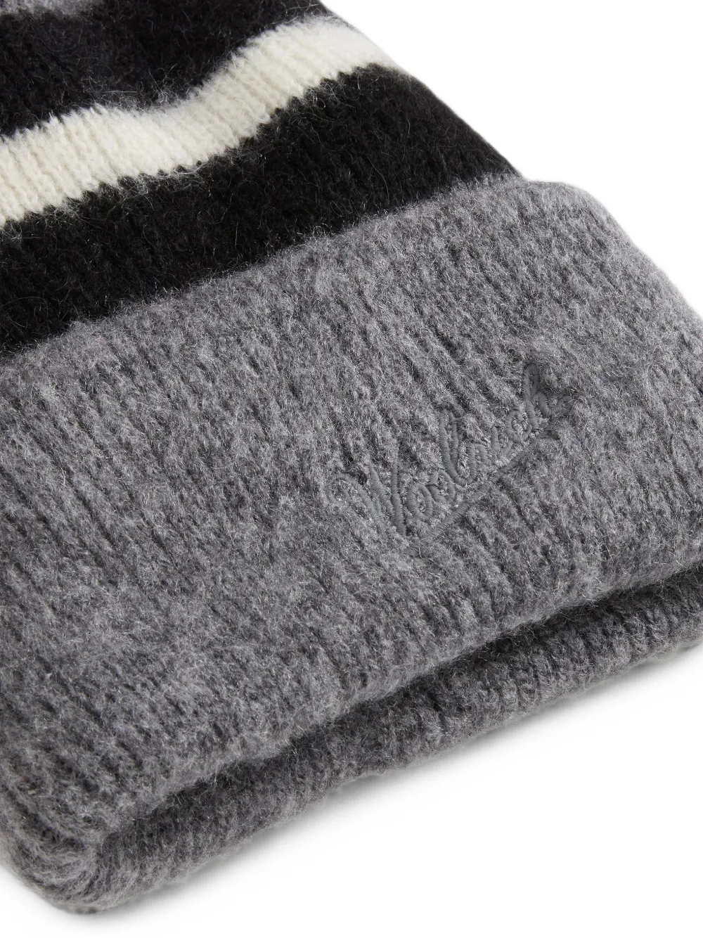 Woolrich Gestreepte muts Grijs