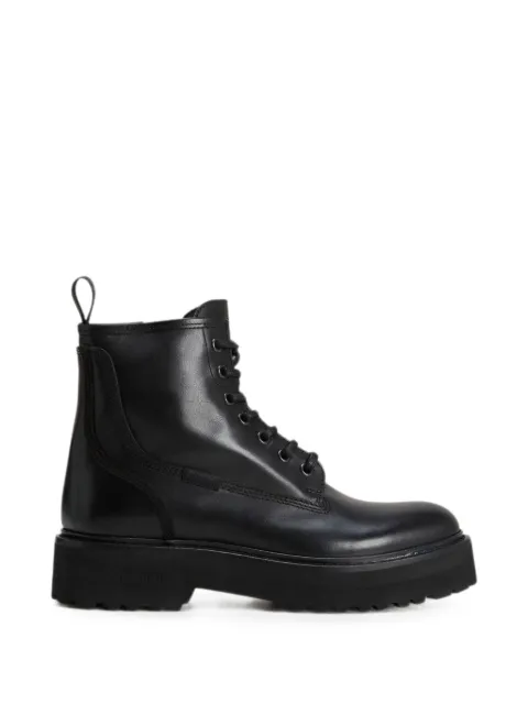 Woolrich lace-up leather ankle boots