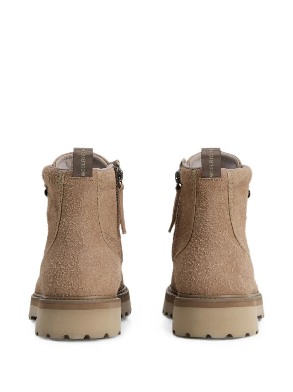 Woolrich Suède wandellaarzen Beige