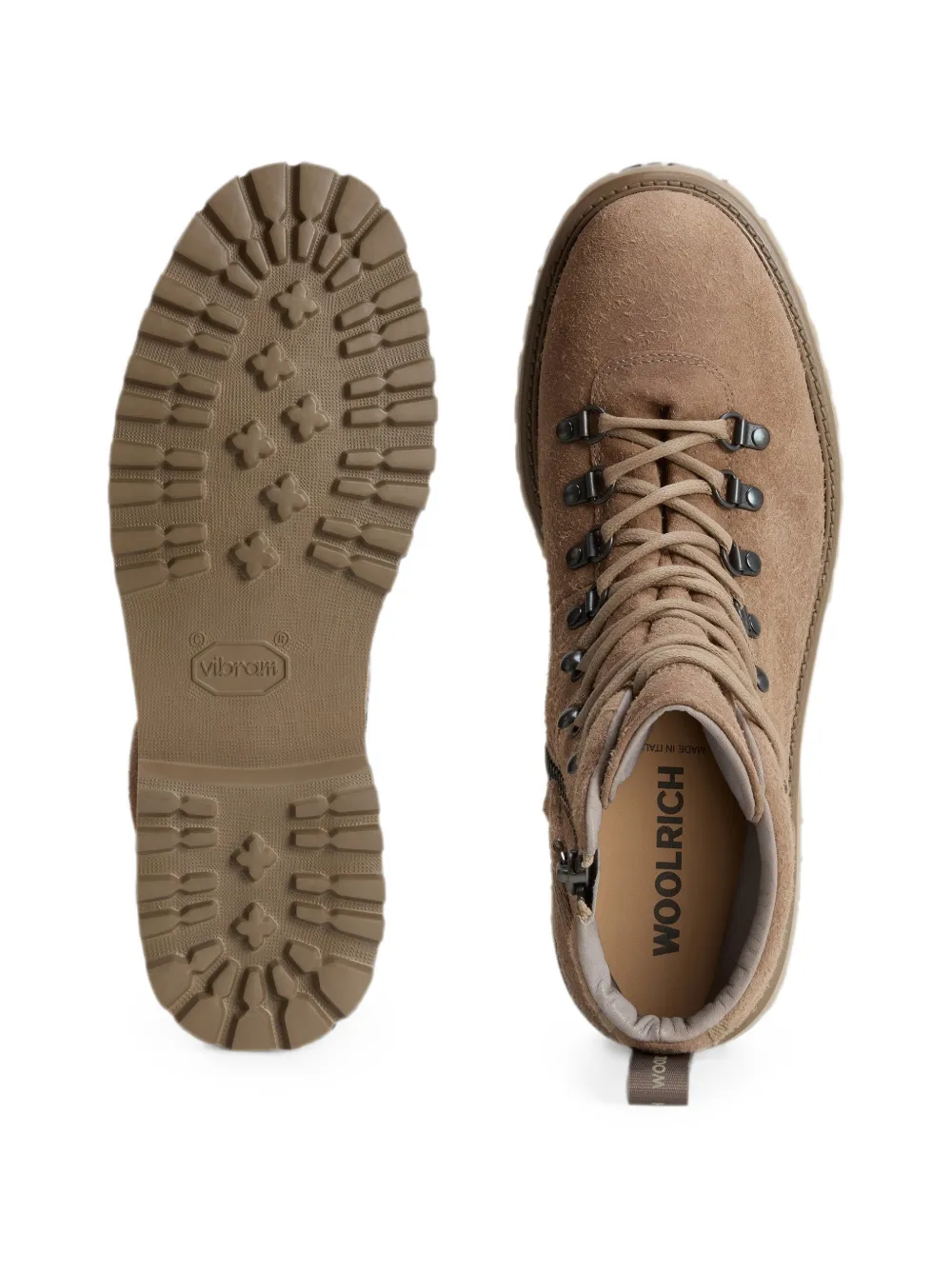 Woolrich Suède wandellaarzen Beige