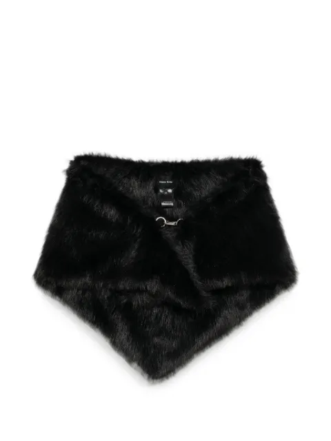 Simone Rocha faux-fur lobster-clasp scarf