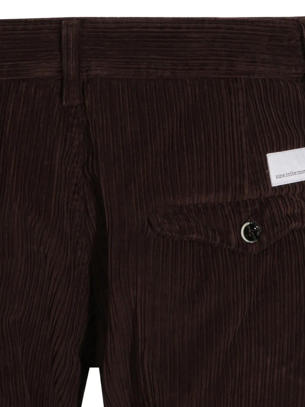 Nine In The Morning Broek met ribfluwelen textuur Bruin